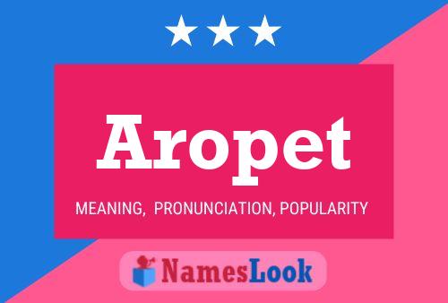 ملصق اسم Aropet