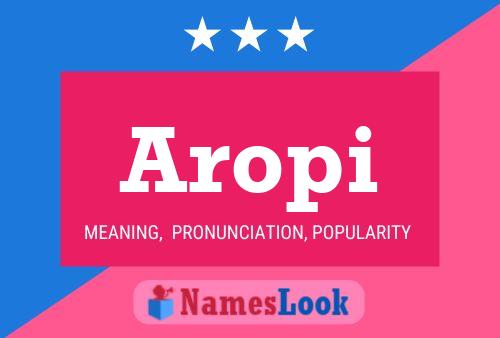 ملصق اسم Aropi