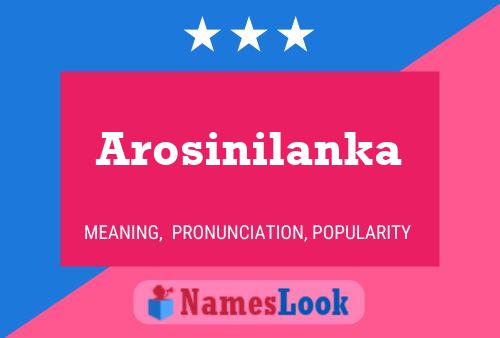 ملصق اسم Arosinilanka