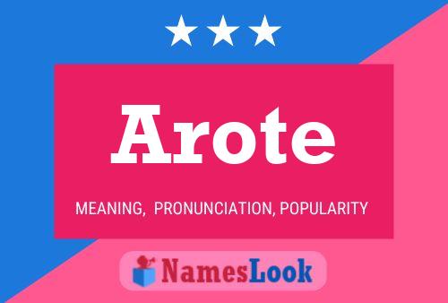 ملصق اسم Arote