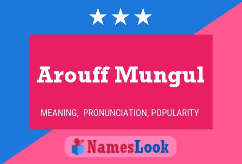 ملصق اسم Arouff Mungul