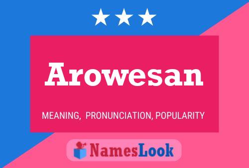 ملصق اسم Arowesan