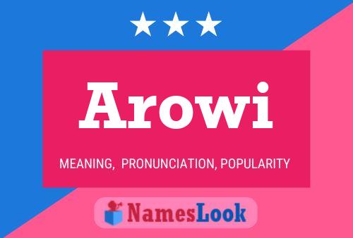 ملصق اسم Arowi