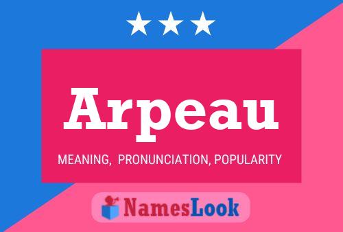 ملصق اسم Arpeau