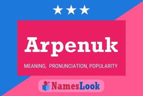 ملصق اسم Arpenuk