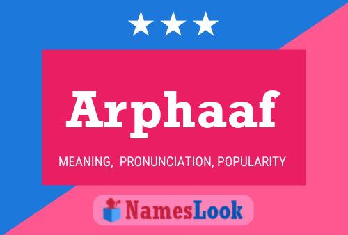 ملصق اسم Arphaaf