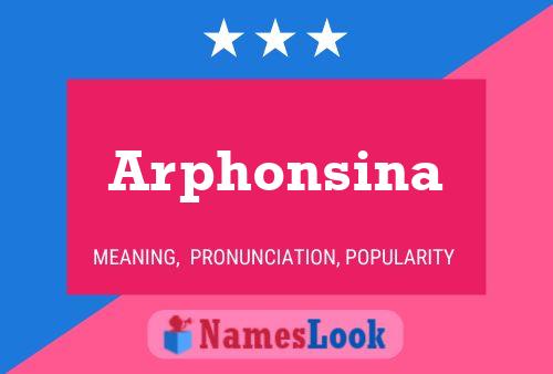 ملصق اسم Arphonsina