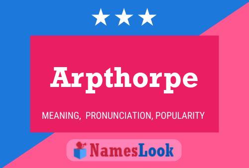 ملصق اسم Arpthorpe