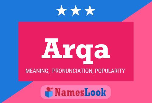 ملصق اسم Arqa