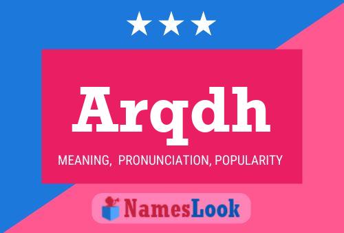 ملصق اسم Arqdh