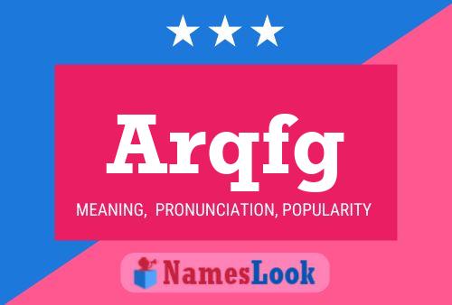 ملصق اسم Arqfg