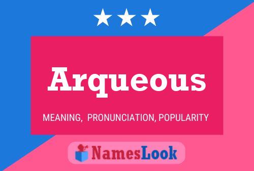 ملصق اسم Arqueous