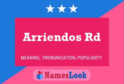 ملصق اسم Arriendos Rd