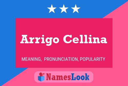 ملصق اسم Arrigo Cellina