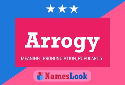 ملصق اسم Arrogy