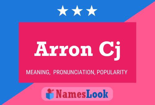 ملصق اسم Arron Cj