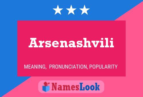 ملصق اسم Arsenashvili