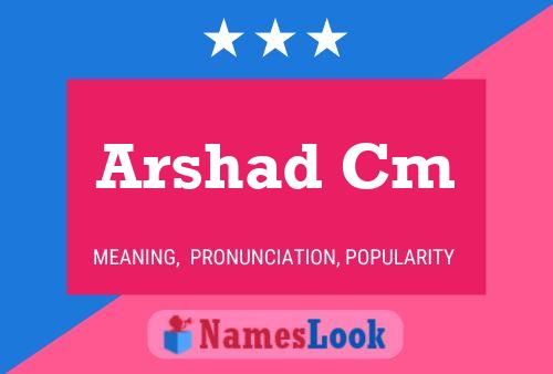 ملصق اسم Arshad Cm