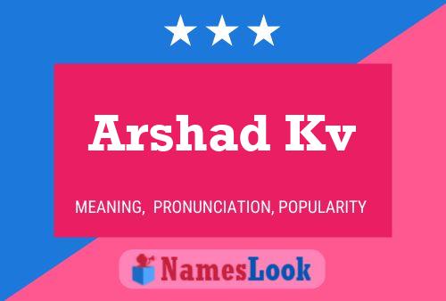 ملصق اسم Arshad Kv