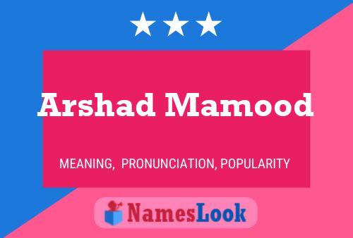 ملصق اسم Arshad Mamood