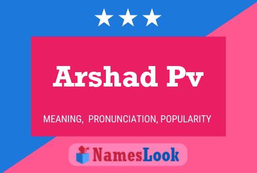 ملصق اسم Arshad Pv