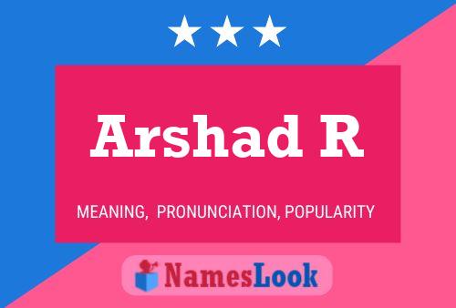 ملصق اسم Arshad R