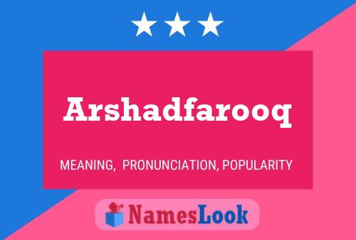 ملصق اسم Arshadfarooq