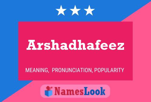 ملصق اسم Arshadhafeez