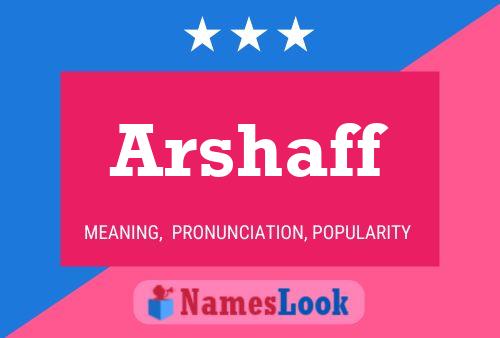 ملصق اسم Arshaff