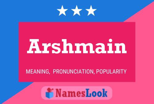 ملصق اسم Arshmain