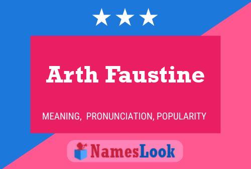 ملصق اسم Arth Faustine