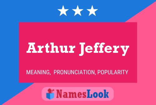 ملصق اسم Arthur Jeffery