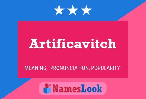 ملصق اسم Artificavitch