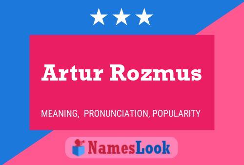 ملصق اسم Artur Rozmus