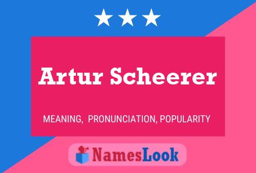 ملصق اسم Artur Scheerer