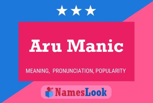 ملصق اسم Aru Manic