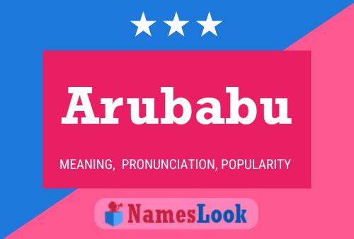 ملصق اسم Arubabu