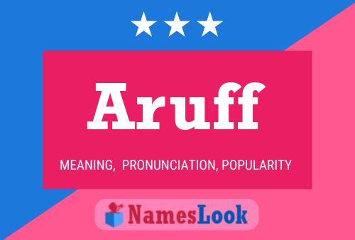 ملصق اسم Aruff