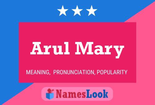 ملصق اسم Arul Mary