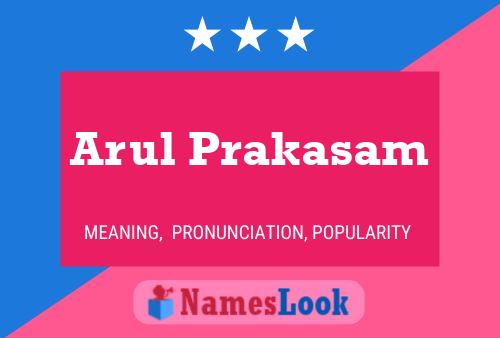 ملصق اسم Arul Prakasam