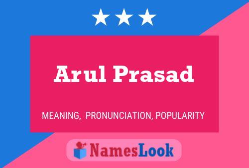 ملصق اسم Arul Prasad