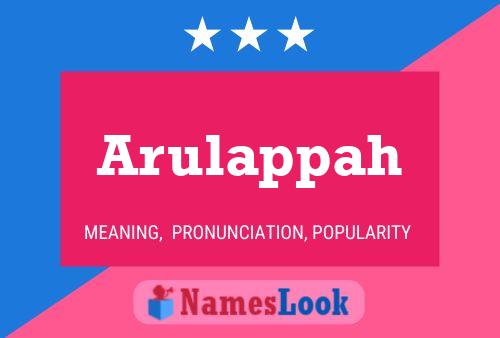 ملصق اسم Arulappah