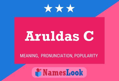 ملصق اسم Aruldas C