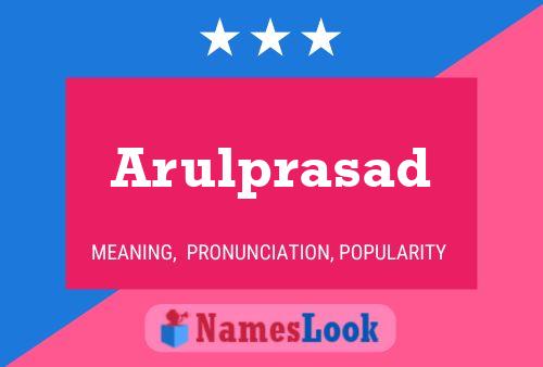 ملصق اسم Arulprasad