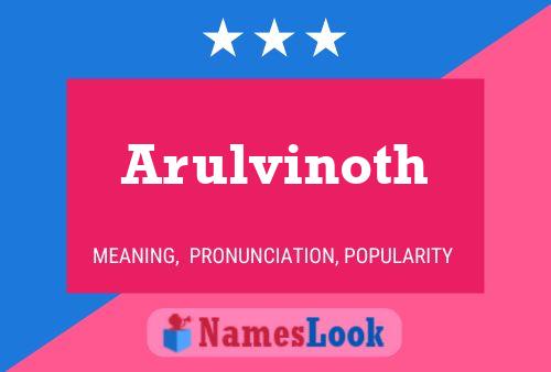 ملصق اسم Arulvinoth