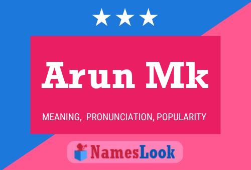 ملصق اسم Arun Mk