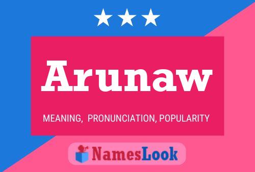 ملصق اسم Arunaw