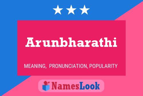 ملصق اسم Arunbharathi