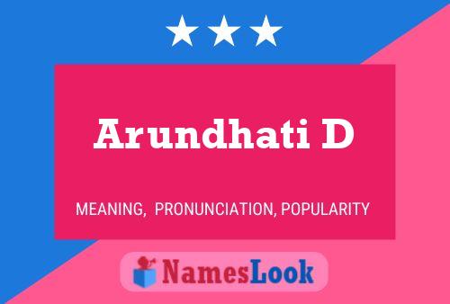 ملصق اسم Arundhati D