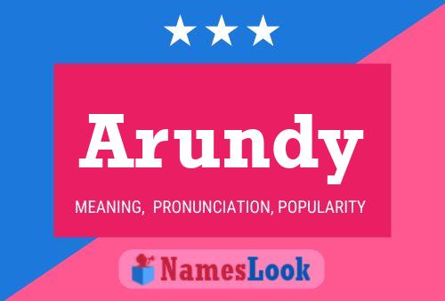 ملصق اسم Arundy